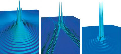 Cooper-pair states in real space p-wave; d-wave