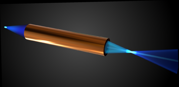 A 3D illustration of how the focusing effect looks like
